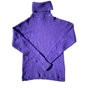 Vintage Turtleneck Knit Sweater Silk/wool blend